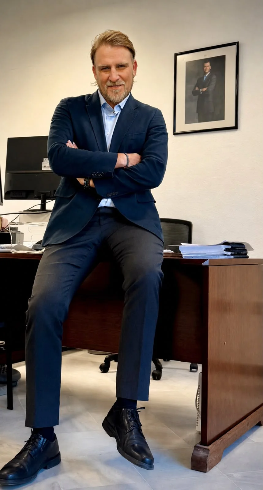 Thomas Wills in his office