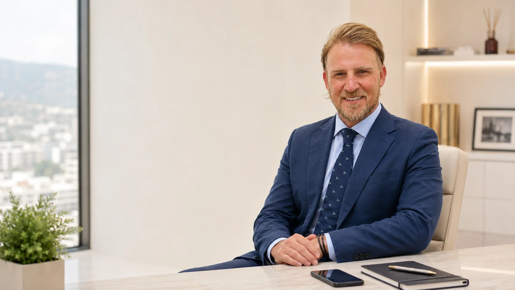 Thomas Wills in a professional office